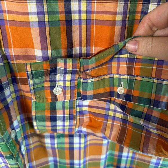 Ralph Lauren plaid men’s shirt, button-down cotton spring  - Picture 4 of 11